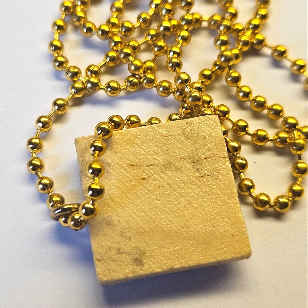Yellow Sun Tarot Tile Pendant - Picture 3 of 3